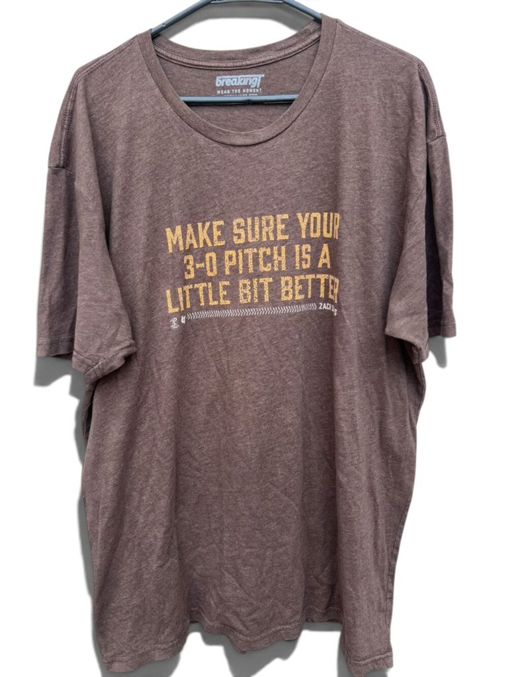 BreakingT San Diego Padres Baseball Graphic T-Shirt Men's Size XL Brown 3-0